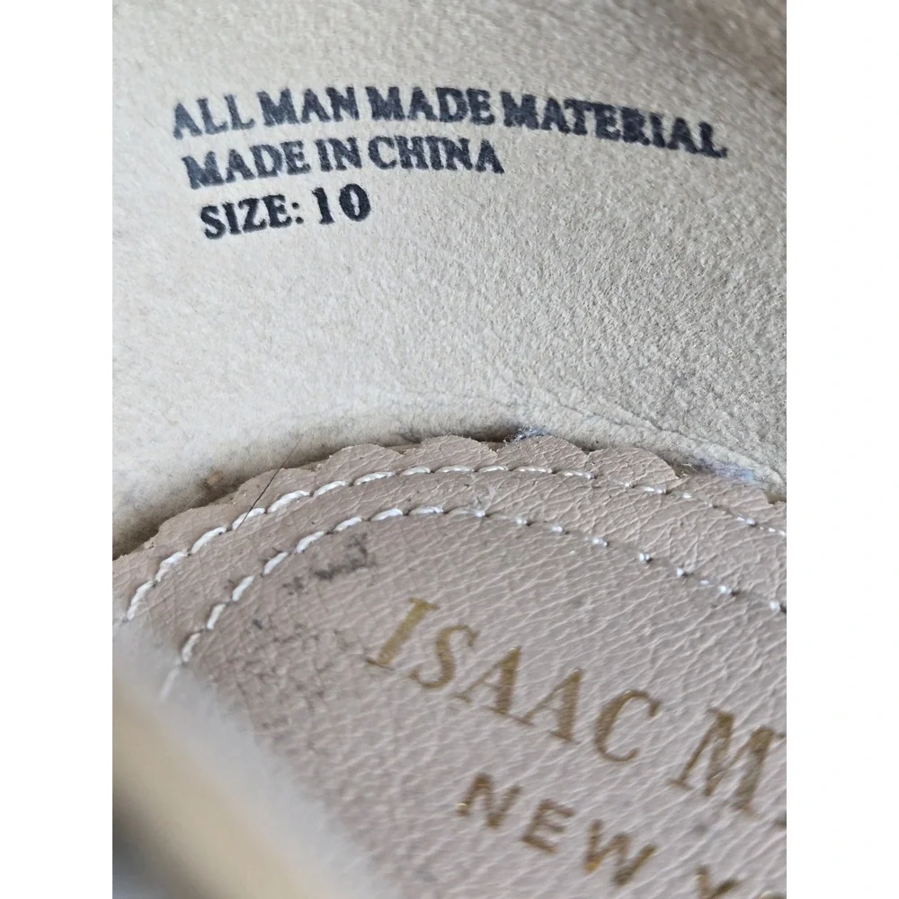 Isaac Mizrahi New‎ York Woven Geometric d'Orsay Pointed Toe Flats Beige Cream 10